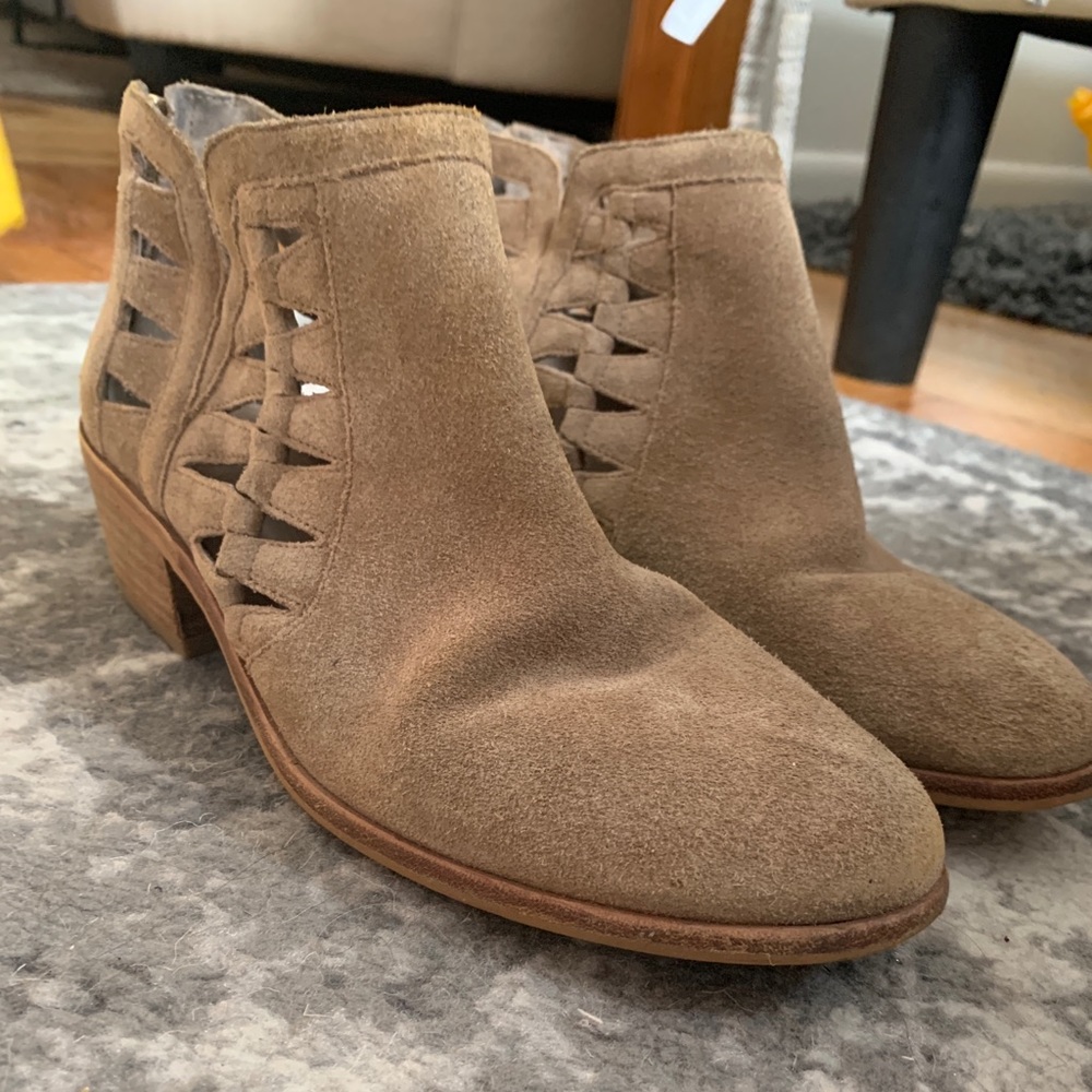 Vince Camuto Tan Booties